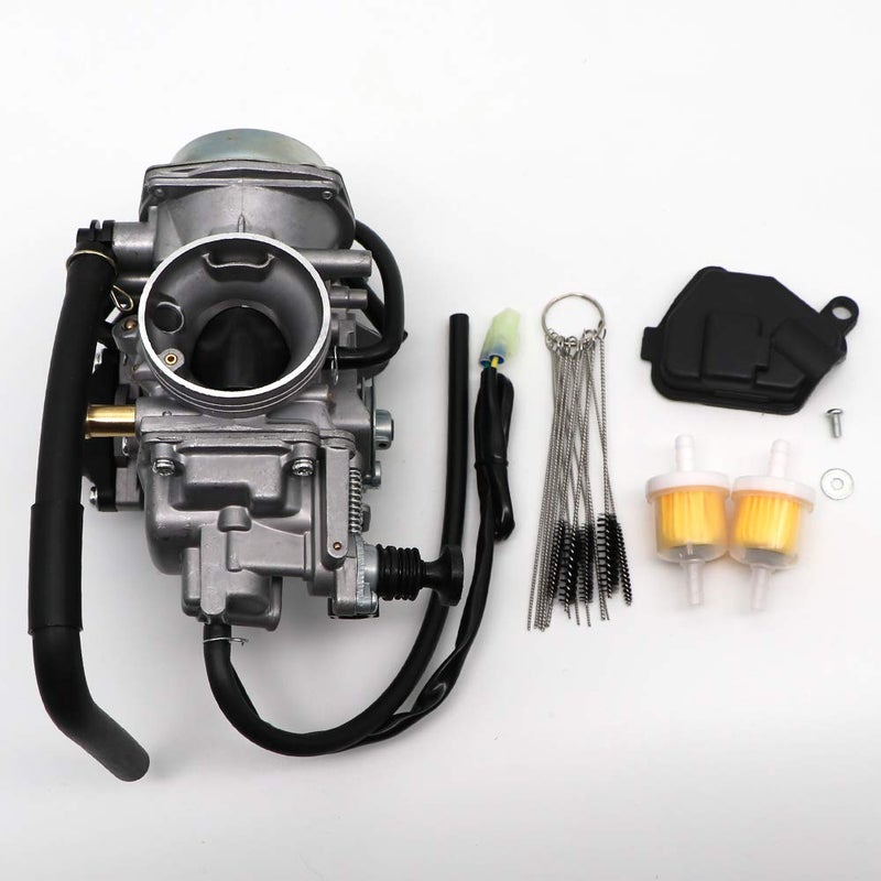 KIPA Carburetor for TRX500 Foreman Rubicon 500 2001-2005 TRX500FA TRX500FPA TRX500FM, Replace OEM Part Number 16100-HN2-013, With Carbon Dirt Jet Cleaner Tool Kit & Fuel Filters - Image 3